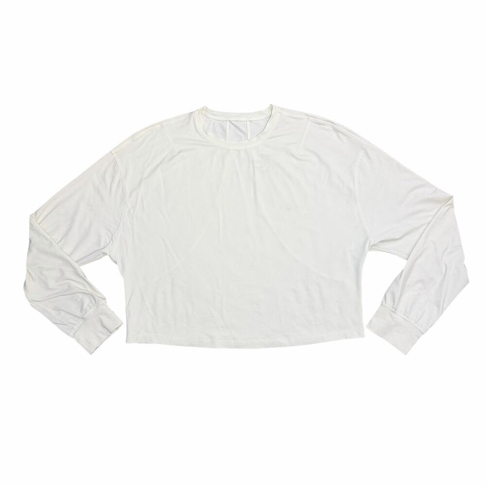 Lululemon Abrasion Resistant Training Longsleeve Cropped Top in Elixir